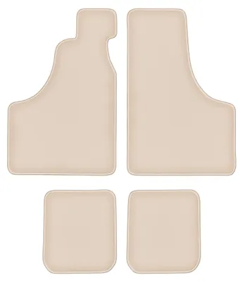 Productafbeelding van Velours automatten voor Fiat 126P 1973-2001 – 4-delig, beige, op maat – Wielganizator FORTUNA