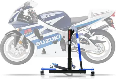 Image de Béquille centrale CS Power Evo pour Suzuki GSX-R 600 01-03 bleu