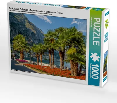 Produktbild von Calvendo GARDASEE Prächtige Uferpromenade in Limone sul Garda 1000 Teile Puzzle quer 640x480mm, Viola Melanie; 7293089