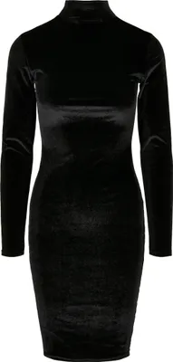 Produktbild von Urban Classics TB4550 Ladies Velvet Turtle Neck Dress, Größe:L, Farbe:Black