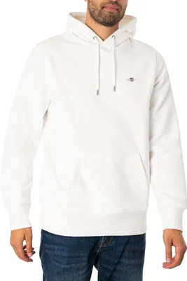 Produktbild von GANT Regular Shield Pullover-Hoodie, Weiß M