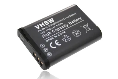 Produktbild von vhbw Akku passend für Nikon CoolPix P600, S810, S810c Kamera ersetzt EN-EL23 (1700mAh, 3.8V, Li-Ion)