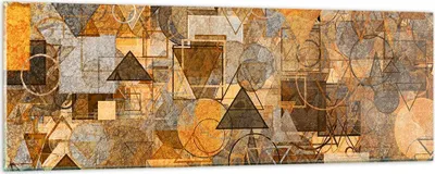 Produktbild von Bilder auf glas - Abstraktion modern - 90x30cm - Glasbilder - Wandbilder - Kunstdruck - zum Aufhängen bereit - Wanddekoration aus Glas - Glas Bilder - Wandbild auf Glas - Einteilig - GAB90x30-4021