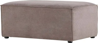 Image de FURNLUX Pouf Gillholmen Brown Und Black 92cm / Hauptfarbe : Braun / Abmessungen : 92 x 60 x 41 cm