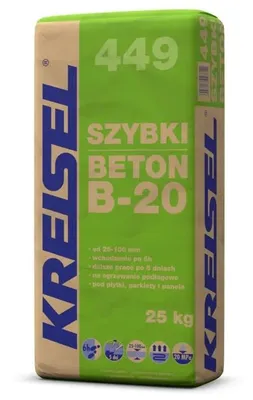 Produktbild von Betonmörtel Schneller Beton B-20 Kreisel 449 25 kg, Estrich, 25–100 mm