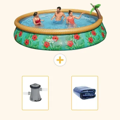 Immagine prodotto di Bestway Fast Set, piscina rotonda - 457x84 cm - 3 pezzi, modello S22284