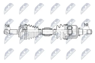 Produktbild von NTY NPW-TY-159 Antriebswelle Vorne Rechts für TOYOTA AURIS (NRE15, ZZE15, ADE15, ZRE15, NDE15) COROLLA Stufenheck (E15)