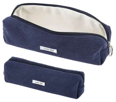 Productafbeelding van Pennentasje van corduroy, damespennenetui, meisjespennenetui, etui, corduroy pennenetui voor meisjes, tieners, school, kantoor