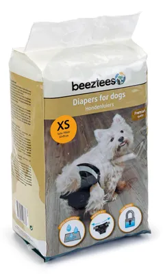 Produktbild von Beeztees - Hundewindel - schwarz - XS - 22Stk.