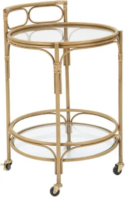 Zdjęcie produktu dla o Ferretti wózek do serwowania Panama okrągły Ø 51x74 cm brązowy