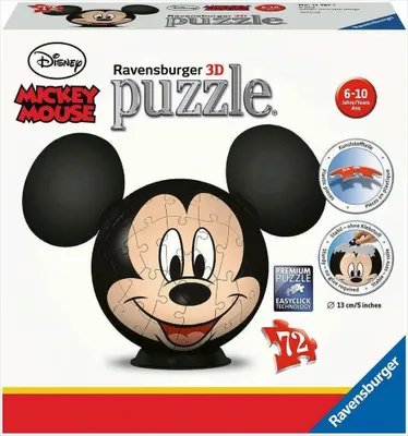 Produktbild von Puzzle-Ball Disney Mickey Mouse mit Ohren Ravensburger 11761