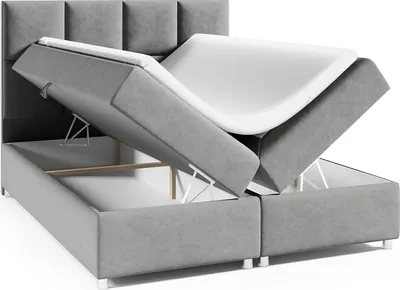 Produktbild von Best for Home Boxspringbett mit Bettkasten Trinity K-2 Bonellfederkern inkl. Topper, mit Lieferung, Aufbau & Entsorgung 160x200-Creme