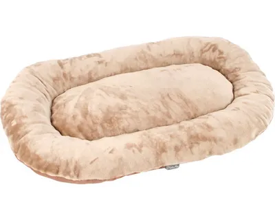 Obrázek produktu pro Pelíšek pro psa ovál LUXURY Hornbach 80 x 50 cm hnědý