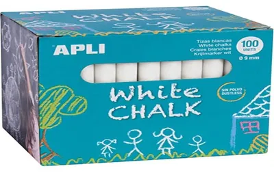 Productafbeelding van Witte krijtjes, 100 stuks