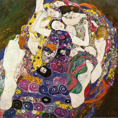 Produktbild von Gustav Klimt Kunstdruck Bild - Die Jungfrau, 1912 - 1913 (40 x 40 cm)