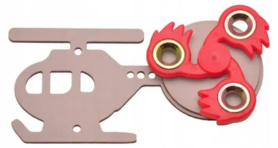 Image de ASZ Hélicoptère et Spinner pour Tableau Manipulatoire Ludique