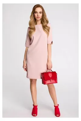 Imagen del producto de Stylove Vestido mini para mujer, modelo Herzenes S113, color rosa pastel, talla S