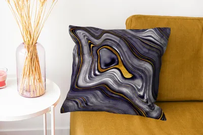 Produktbild von MuchoWow® Zierkissen Sofakissen Wohnzimmer Dekokissen 45x45 cm Steine - Achat - Geode - Marmor - Schlafpolster - Polster für das Sofa