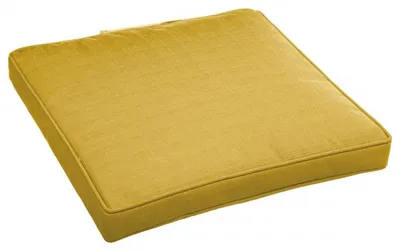 Produktbild von Stuhlgalette mit klettverschluss "korai" senfgelb 40x40x4cm aus polyester  - Hespéride