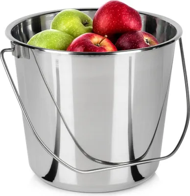Produktbild von Gastronomischer Eimer aus Edelstahl in Lebensmittelqualität für Lebensmittel, 8 l