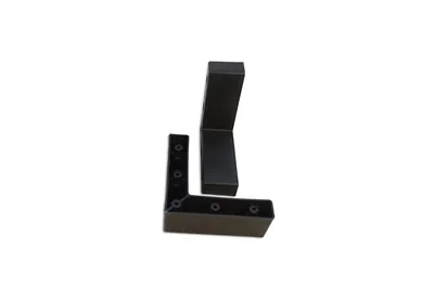 Produktbild von B & B Möbelgleiter Polsterfuß Kunststoff schwarz 50 mm 2 Stück 100390BKY