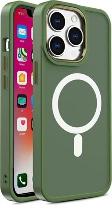 Produktbild von Matte MagSafe Color Hülle kompatibel mit iPhone 15 Grün
