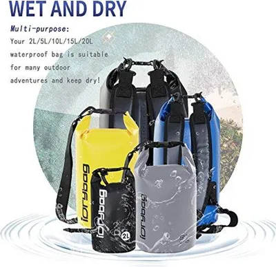 Produktbild von Famanu Wasserdichte Trocken Tasche 20L - Ideal für Kajakfahren, Segeln, Wandern und Camping