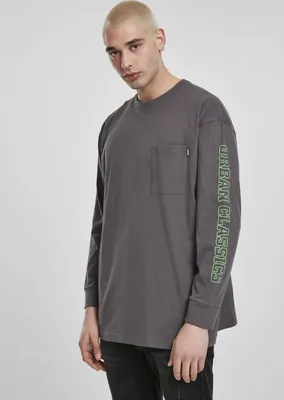 Immagine prodotto di Urban Classics Logo Neon Boxy Pocket LS darkshadow - M