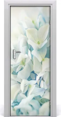 Produktbild von Tulup Türaufkleber 75x205 cm Dekorative Aufkleber Selbstklebend Wasserdichte Tapete Abnehmbar Schlafzimmer Wohnzimmer Wohnkultur - Blume Hortensie
