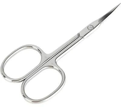 Image de Ciseaux à ongles extra fins, pointe incurvée, en acier inoxydable, 95 mm, couleur argent