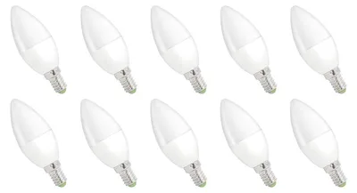 Produktbild von Spectrum E14 LED Kerzenlampe 1W 90lm 4000K Neutralweiß 230V 10 Stück