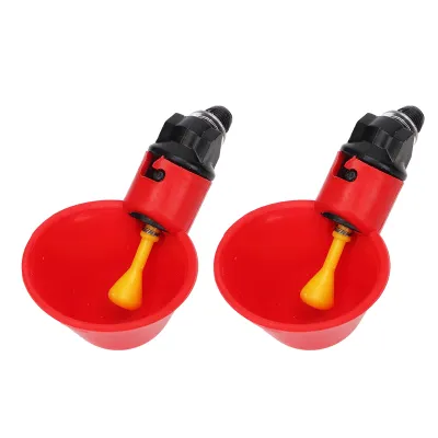 Immagine prodotto di Tazze automatiche dell'abbeveratoio del pollo, alimentatore dell'acqua del pollo, kit dell'alimentatore dell'acqua del pollame, ciotole dell'acqua del pollo, tazze dell'abbeveratoio del pollo, tazze dell'acqua del pollame