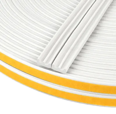 Imagen del producto de Cinta de sellado de perfil E, 9 mm x 4 mm, 20 metros, burlete de goma para puertas y ventanas