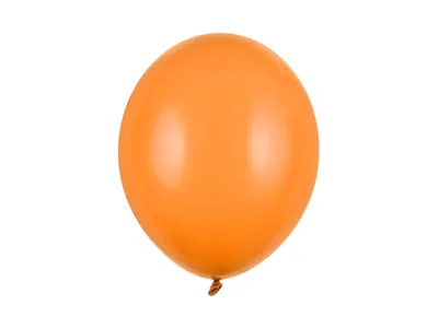 Produktbild von 100 Stk. Luftballon Ø30cm "Uni Pastell" | Mandarinen Orange