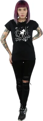 Produktbild von Disney - "Christmas Greetings" T-Shirt für Damen BI14834 (XXL) (Schwarz)