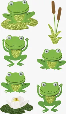 Image de HEYDA 203780689 Stick-On's-Mix Grenouilles Mix 75 x 165 cm