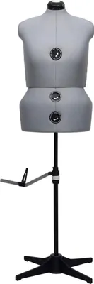 Obrázok produktu pre vidaXL Dressmaker's Dummy Adjustable Female Grey L Veľkosť 44-50