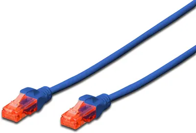 Produktbild von DIGITUS Patchkabel Kat. 6 U/UTP 5,0 m blau