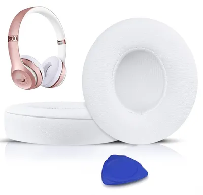 Produktbild von SoloWIT Ohrpolster für Beats Solo 3 & Solo 2 On-Ear-Kopfhörer – Weiß