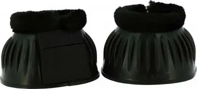Image de Clochettes NORTON Soft avec peau d'agneau synthétique, disponibles en quatre couleurs, clochettes pour sabots, couleur : noir, taille : M