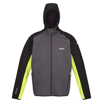 Produktbild von Regatta Softshelljacke Herren Arec III mit Kapuze, Größe:M, Farbe:Grau-Lime