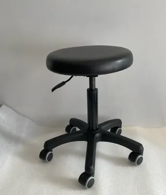 Produktbild von Rollhocker mit Rollen, 200 kg Gewichtskapazität, Höhenverstellbar, Hocker mit Eco Sitzkissen, Drehhocker für Salon, Bar, Zuhause, Büro, Medizin