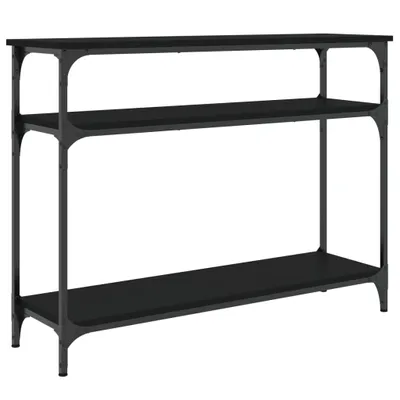 Zdjęcie produktu dla vidaXL Stolik konsola czarny 100x29x75 cm materiał drewnopochodny