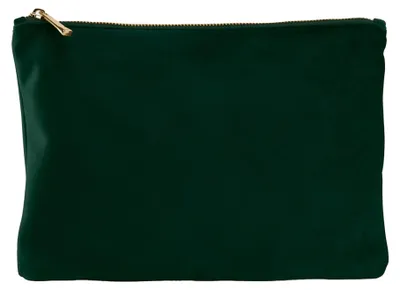 Productafbeelding van Bagbase - Accessoiretas, fluweel, LT2896 (12 cm x 17 cm) (Donker smaragdgroen)