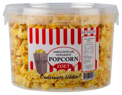 Produktbild von Niels Popcorn süß 200 g – knuspriger, leckerer Snack für Filmabende