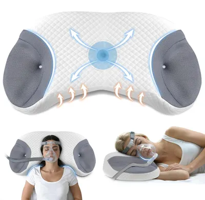 Produktbild von Omgoods – CPAP-Kissen für Seitenschläfer und Rückenschläfer mit Memory-Schaum