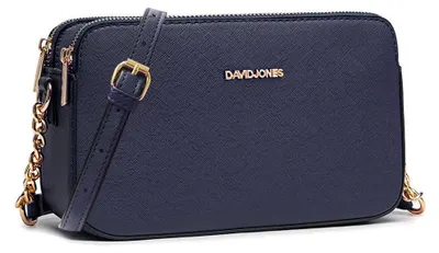 Obrázok produktu pre David Jones – Dámska malá kabelka cez rameno – Kabelka z umelého materiálu (Imitácia kože) – Zapínanie na zips