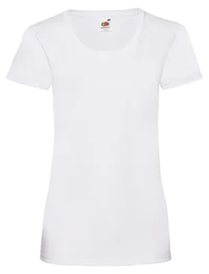 Produktbild von Fruit of the Loom - "Valueweight 160" T-Shirt für Damen LT2446 (S) (Weiß)