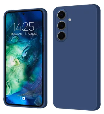 Produktbild von Hülle für Samsung Galaxy S24 FE Case Cover Bumper Silikon Softgrip Schutzhülle Farbe: Blau