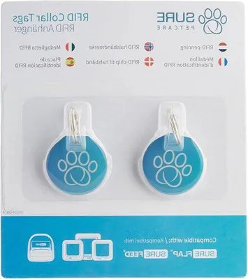 Obrázok produktu pre Dvierka pre mačky s mikročipom, automatická miska na krmivo, sada 2 ks